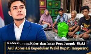 Kades Gunung Kaler dan Insan Pers Jenguk Rizki, Arul Apresiasi Kepedulian Wabup Tangerang