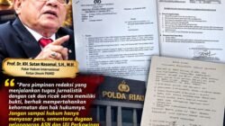 Prof. Sutan Nasomal Dukung Empat Pemred Tempuh Langkah Hukum, Minta Dugaan Pelanggaran ASN Diperiksa