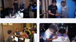 Razia Gabungan Satresnarkoba Dan BNN Kota Cirebon Tes Urine 95 Orang.