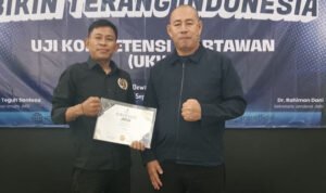 Ketua Pokja Wartawan Gunung Kaler Kresek Ikuti UKW JMSI di Dewan Pers