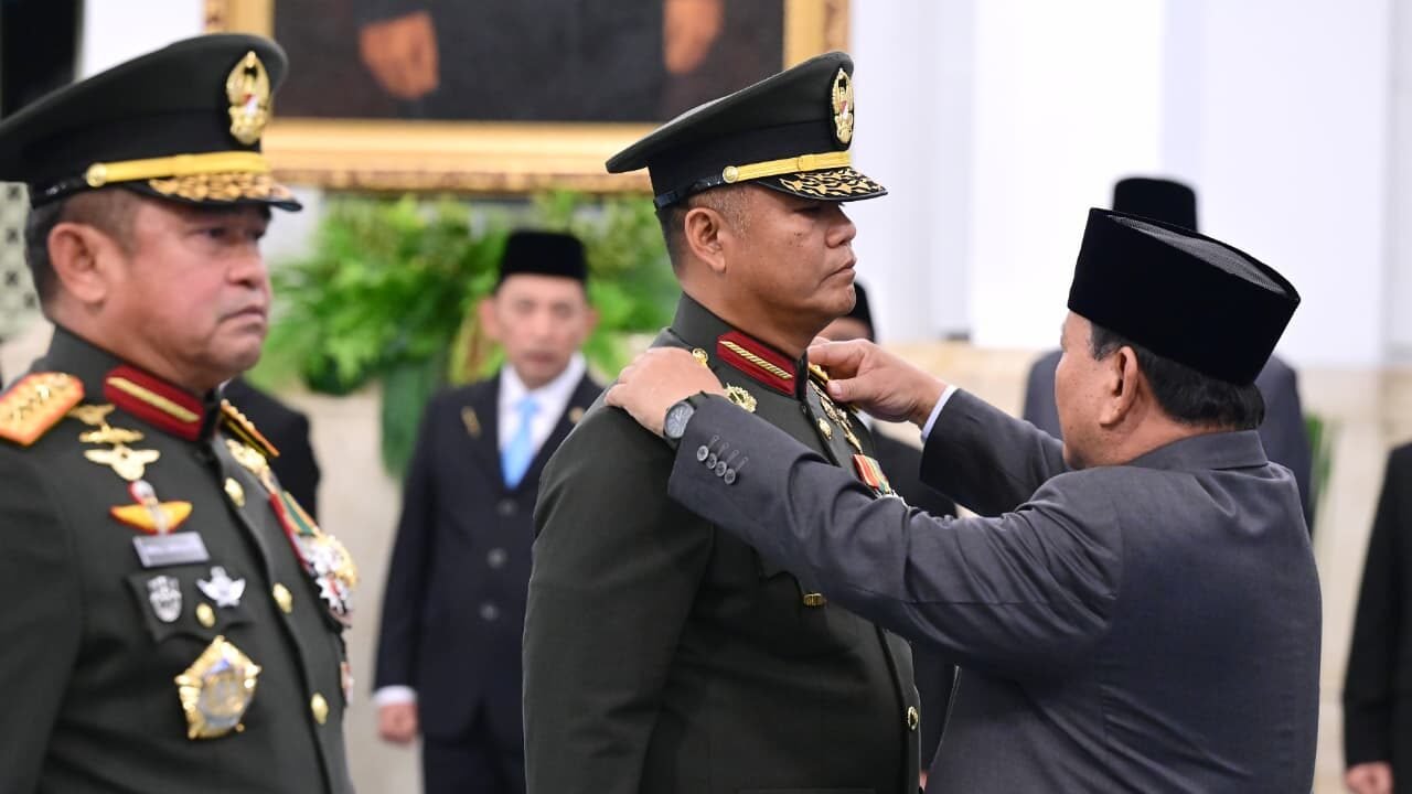 Prabowo Lantik Tandyo Budi Revita sebagai Kepala Staf Angkatan Darat